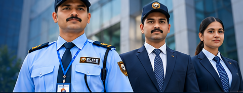 Elite professional security guard team
